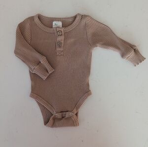 Little One Shop | Ribbed Camel Bodysuit